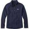 L.L.Bean - Lakewashed Double-Knit 1/4 Snap Pullover - Women's - Classic Navy