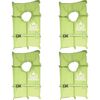 Liquid Force - Boaters Safety CGA Life Vest - 4-Pack - High Vis. Green