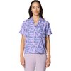 Mountain Hardwear - Sun Drift Cooling Short-Sleeve Shirt - Women's - Best Coast Blue Brushstrokes Print