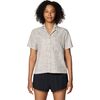 Mountain Hardwear - Sun Drift Cooling Short-Sleeve Shirt - Women's - City Fog Brushstrokes Print