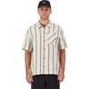 Mons Royale - AT Merino Short-Sleeve Shirt - Men's - Bone Stripe