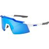 Matte White/Metallic Blue