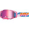 100% - Armega Hiper Goggles - Lefreak/HiPER Pink Mirror Lens