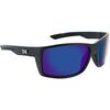 Matte Black/Polarized Smoke Lens Blue Mirror