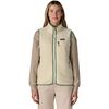 Patagonia - Retro Pile Vest - Women's - Natural/Elmwood Green