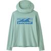 Patagonia - Capilene Silkweight Hoodie - Kids' - Boardshort Logo Tones: Thin Ice