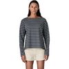 Patagonia - Long-Sleeve Mariner Top - Women's - Boat Stripe/Smolder Blue