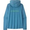 Patagonia - Capilene Cool Casting Logo Daily Hoodie - Women's - Shore Blue/Light Shore Blue X-Dye