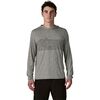 Patagonia - Capilene Cool Strataspire Stripe Daily Hoodie - Men's - Feather Grey
