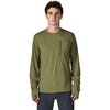 Patagonia - Capilene Cool Long-Sleeve Sun Shirt - Men's - Caper Green/Buckhorn Green X-Dye