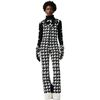 Houndstooth - Black/Snow White