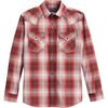 Brick/White Plaid