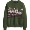 Pendleton - Lake Crew Sweater - Green/Brown