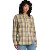 RVCA - Breeze Flannel Shirt - Women's - Sage Green