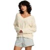 RVCA - Harmony V Neck Sweater - Women's - Sand