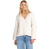 RVCA - Cable V Neck Sweater - Women's - Star White
