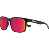 Matte Black/Polarized Red Mirror