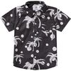 Seaesta Surf - Palm Tree Polka Dots Button Up Shirt - Boys' - Charcoal