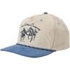 Seager Co. - Los Rios Corduroy Snapback Hat - Cream/Blue