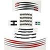 Shimano - Wh-R561 Single Wheel Sticker Kit - Black/Red