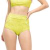 Seea Swimwear - Georgia High Waist Bikini Bottom - Women's - Disco Glow