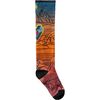 Smartwool - Ski Zero Cushion Geo Peaks Print OTC Sock - Kids' - Orange Rust