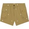 Khaki / Daisy Embroidery