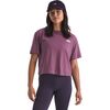 The North Face - Evolution Simple Dome Crop Relaxed T-Shirt - Women's - Chroma Purple