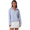 TravisMathew - Cloud 1/2-Zip Pullover - Women's - Heather Soft Blue