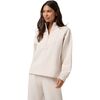 TravisMathew - Cloud Fleece Clubside Half-Zip Pullover - Women's - Heather Brazilian Sa