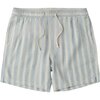 Vissla - Grad Stripe 17in Elastic Linen Walkshort - Men's - Faded Denim