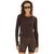Fitted Long-Sleeve Waffle T-Shirt - Women's image