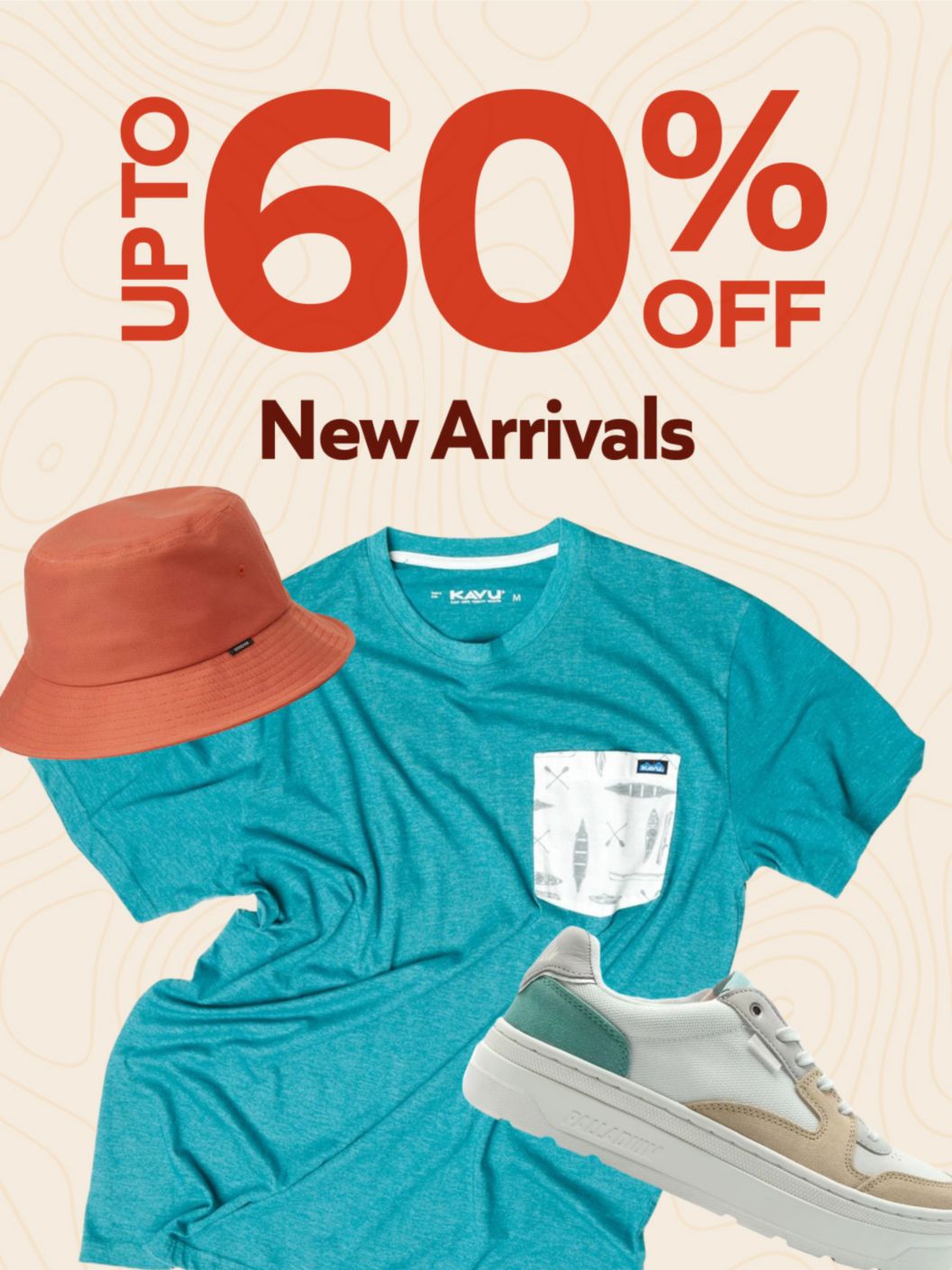 New arrivals up to 60% off 