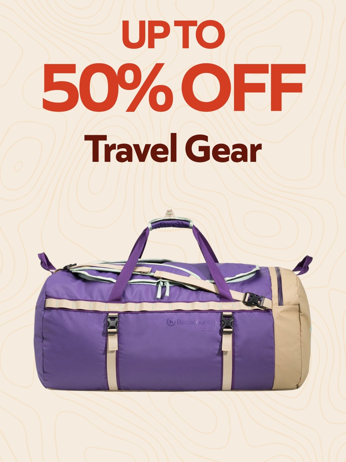 Shop travel gearup to 50% off.
