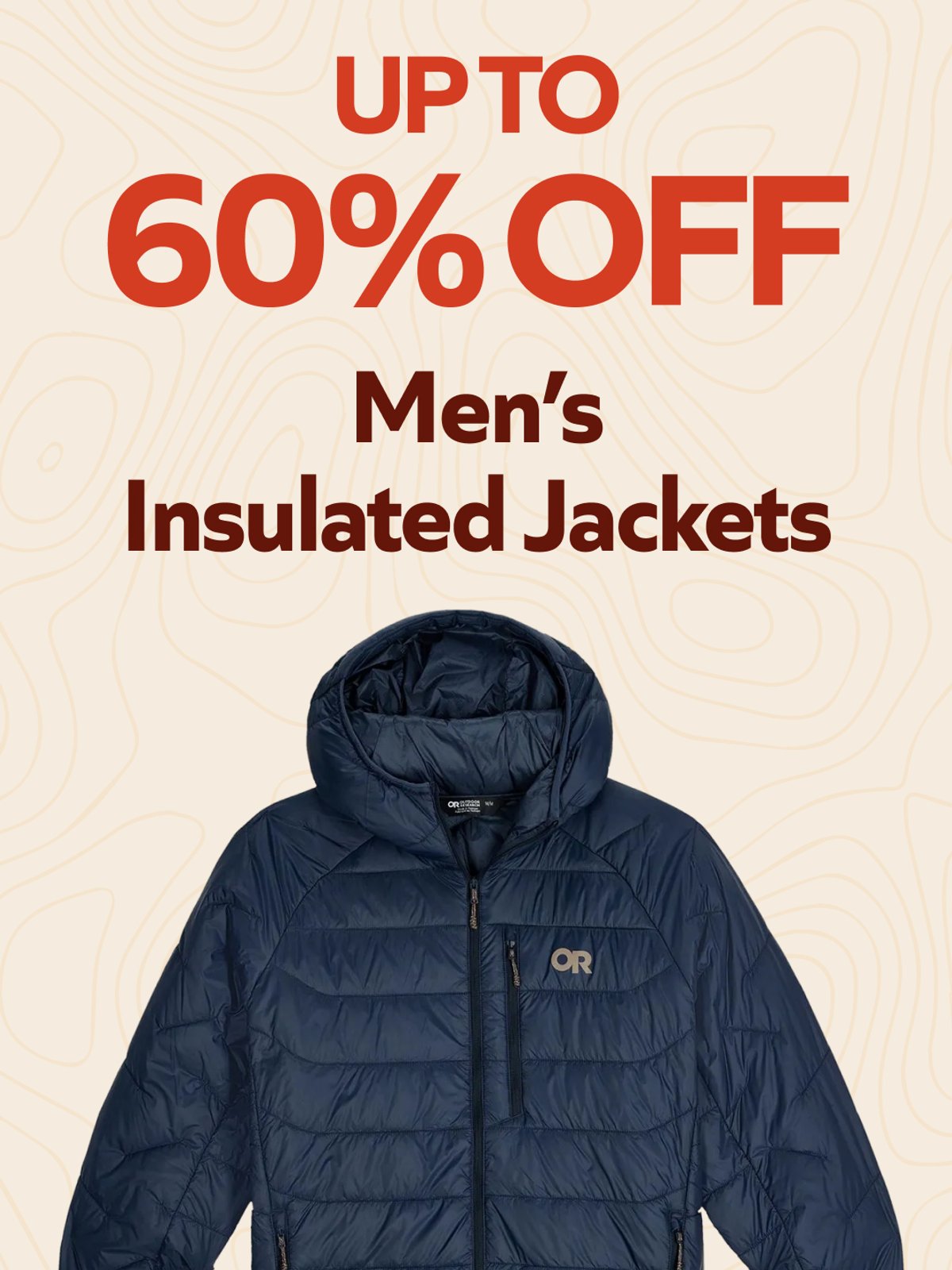 Up to 60% off Men’s Insulated Jackets