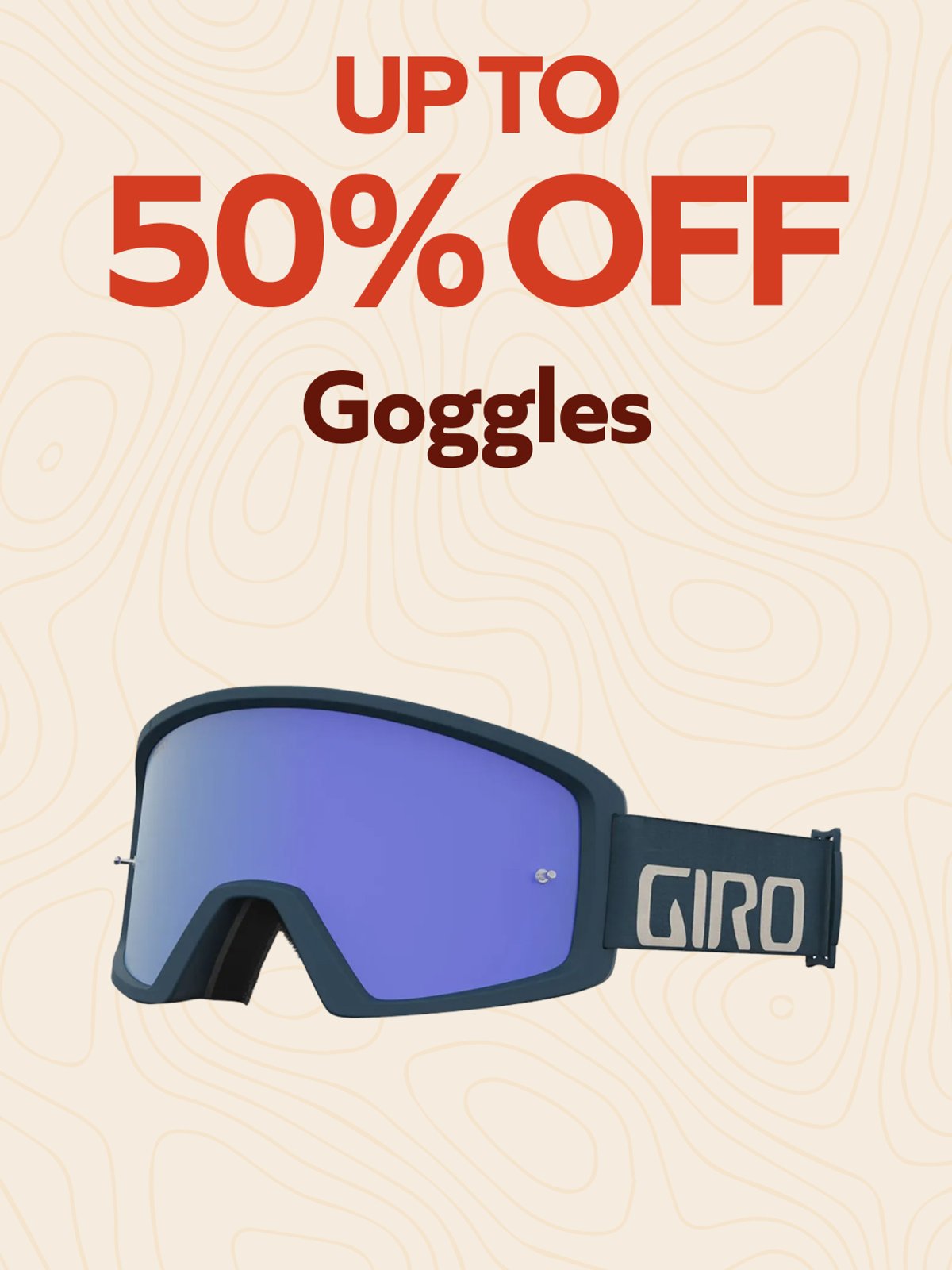 Up to 50% off goggles