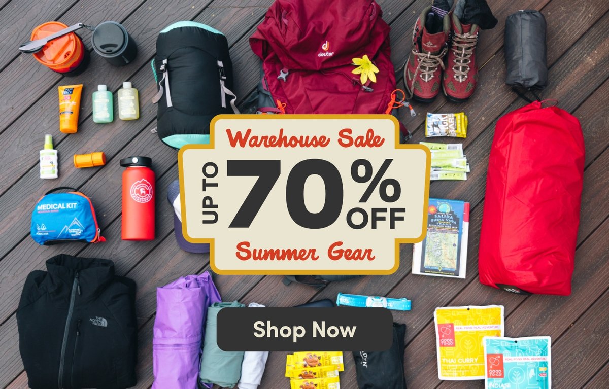 Up to 70% off warehouse sale