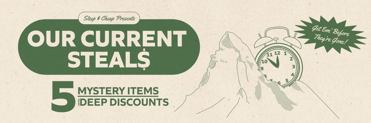 Steep and Cheap presents: Our current steals.