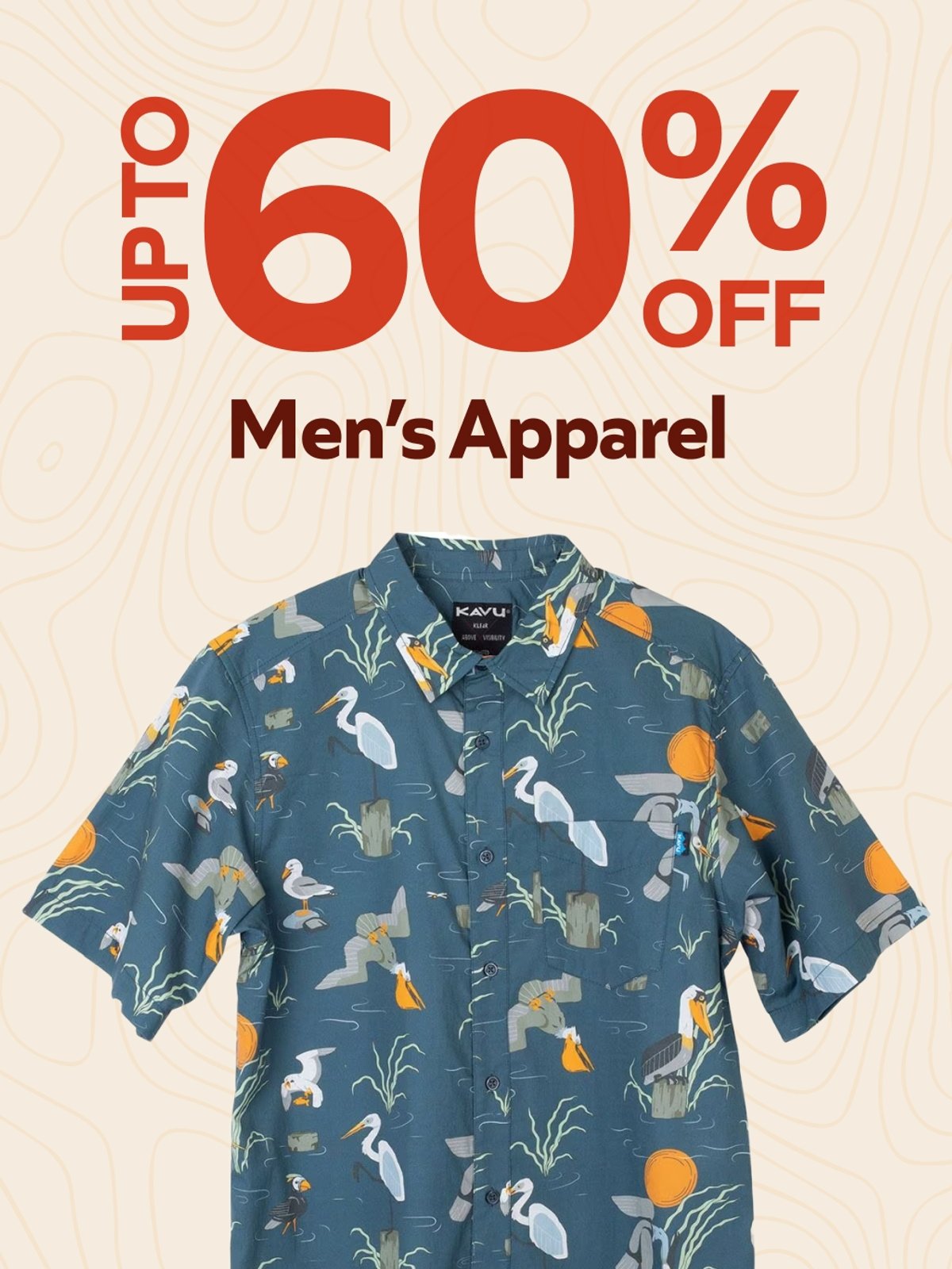 Up To 60% Off Men's Apparel