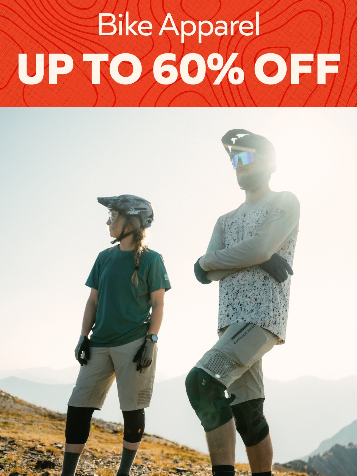 Up to 60% off Bike apparel.